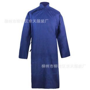 Manufacturer Wholesale Cotton Robe Shroud Funeral Supplies Elderly Robe White Long Shroud Cotton Lace-Up Style