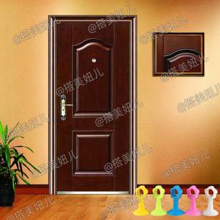 Door suction non-perforated door stopper door handle anti-collision pad silicone plastic toilet door stopper new wholesale