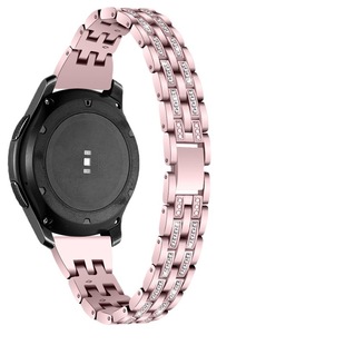 Для Samsung Galaxy watch42/46 Пять бусин Два ряда бриллиантов с бриллиантами Ремешок со стразами из нержавеющей стали active2