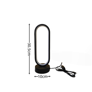 Modern Simple Fashion Ring Runway Table Lamp Bedside Study Bedroom Living Room Dormitory Dimmable Decorative Night Light