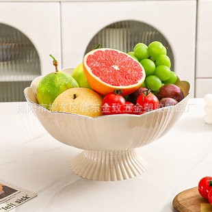 Fruit plate draining household living room coffee table 2023 New Nordic style tray Internet celebrity dried fruits and vegetables melon seeds plate