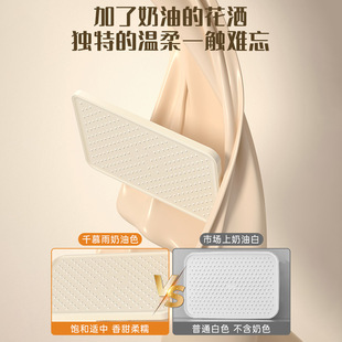 Cream style white constant temperature shower suit shower bathroom household piano key rain shower head shower nozzle