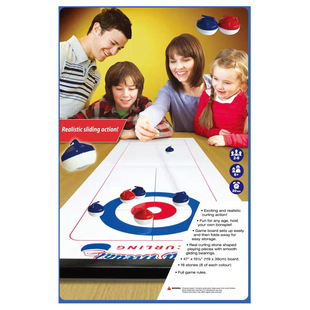 Table Curling Ball Toy Kidsren's Desktop Two-Player Battle Game Ice Hockey Board Game Dry Land Sand Pot Bowling Props