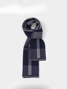 Autumn and winter cashmere scarf men's and women's Korean version of all-match shawl dual-use long British plaid warm.