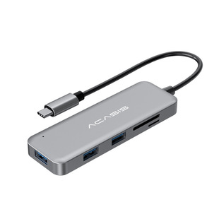 Специальная док-станция Type-C Кардридер SD/TF HDMI 60WPD Быстрая зарядка USB3.0 концентратор из алюминиевого сплава
