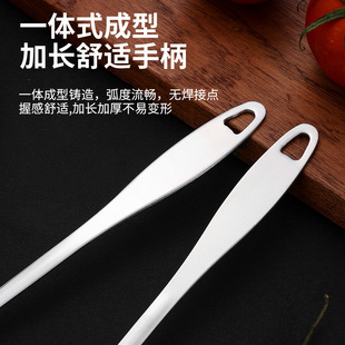 Stainless steel thickened lengthened hot pot soup spoon Colander suit home hotel restaurant porridge spoon large soup shell soup colander