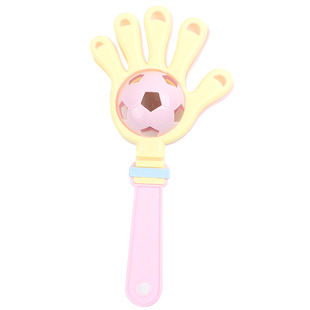 Hand bell baby educational rattle baby soothing grip training toy handheld musical instrument clapping hand palm