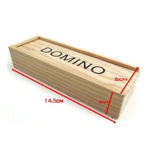 Классическая деревянная коробка DOMINOES Черный 28 Домино Деревянные строительные блоки Головоломка Не Пай Гоу Развлечения