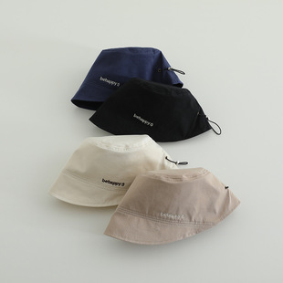 Baby Hat Spring and Autumn Thin Girls' Fisherman Hat Japanese-style Distinctive Sunshade Hat for Boys Spring Children Sunscreen Basin Hat