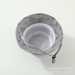 Children's Hat Spring and Autumn New Printed Girl's Fisherman Hat Cartoon All-match Boy's Sun Hat Summer Baby Basin Hat