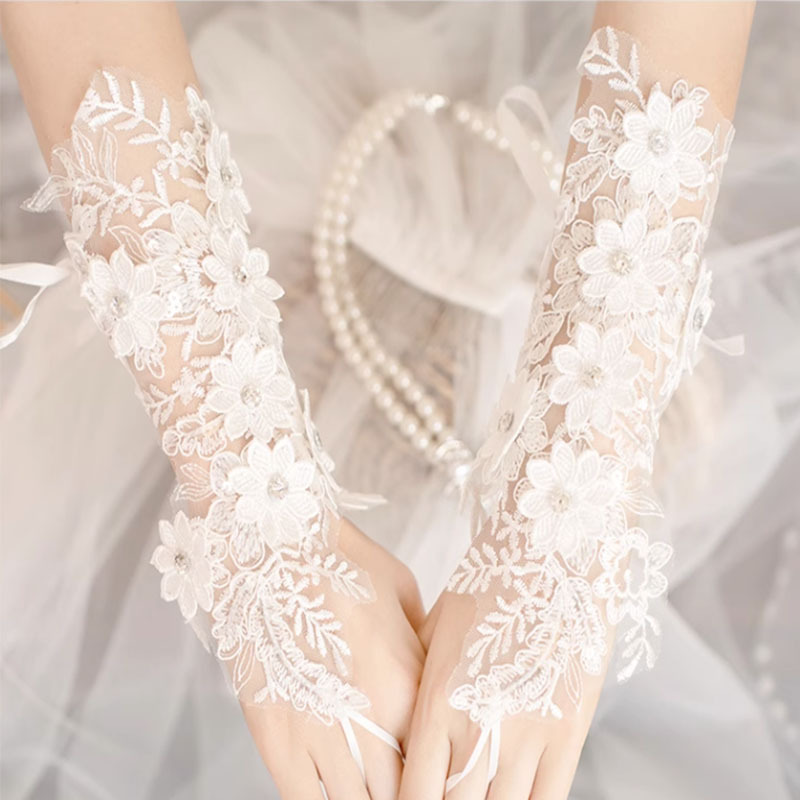 2026 Bridal Lace Wedding Photography White Short Sleeve Lace Adult and Children Birthday Party Decoration Long Lace
