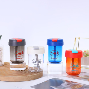 High-value plastic cup outdoor ton-ton cup straw belly cup portable children's mini water cup HL