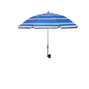 Outdoor Leisure sun protection adult children's silver beach chair sunshade angle can be adjusted at will