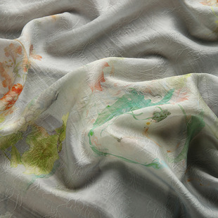 Жаккардовая ткань Cailian Tencel с цифровой печатью 1.5m ширина, новая ткань для одежды Cheongsam в китайском стиле династии Хань