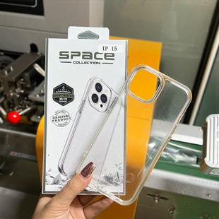 The first generation of space shell for iPhone16 mobile phone case Apple 15Pro plating button 15 high permeability large hole x hard shell