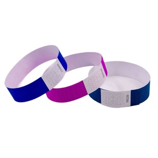 DuPont Paper Bracelet Disposable Wrist Band Playground Children's Park Admission Ticket Waterproof Anti-counterfeiting Bracelet Ticket Ring