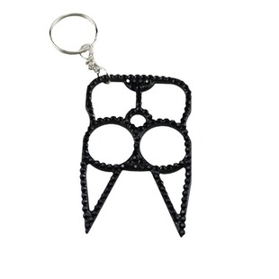 Amazon new cross-border color paint diamond metal emergency window breaker self-defense supplies keychain