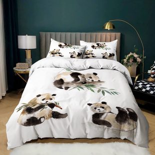 Panda Bedding Cute Panda Bedding suit for Teen Bedroom Decor Amazon