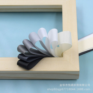Black and white series rib ribbon diy hair bow gift flower packaging material clothing accessories wholesale