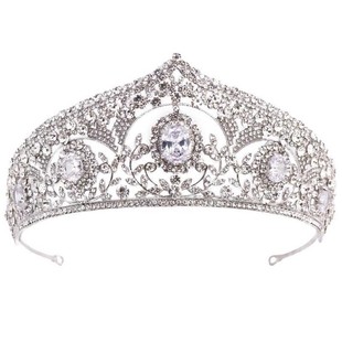 Crown Bride light luxury high birthday headdress 2024 new adult princess style crown hair accessories wedding accessories