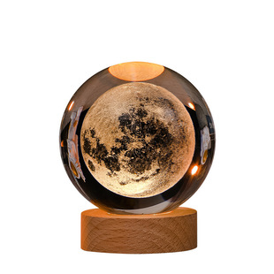 Creative home decoration Crystal craft decoration living room entrance bedroom bedside crystal ball night light decoration gift