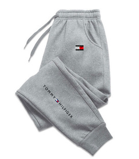 2024 Cross-border Foreign Trade Fall/Winter Fleece Sweat Pants Men's Sports Casual Pants Outer Wear Leggings Men's and Women's Sweat Pants New