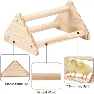 Wooden Bird Toy Parrot Pet Supplies Wooden Hammock Swing Ladder Parrot Game Rack Chick Standing Rack