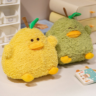 Cross-border cute pear pillow creative cushion pressure relief office plush toy doll doll duck wholesale