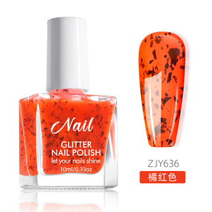 Cross-border Quail Egg Nail Polish Free Roasting Fluorescent Eggshell Glue Japanese-style Spot Water-based Nail Polish Factory Wholesale