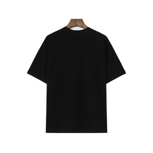 Трансграничный американский Saint Boxy fit24ss Высокая улица с рукавами с принтом для горячего тиснения свободно с круглым вырезом с коротким рукавом Летний мужчина T