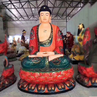 Wenlu sculpture pure copper casting gold color painting effect suitable for Temple family Guanyin Bodhisattva Buddha statue