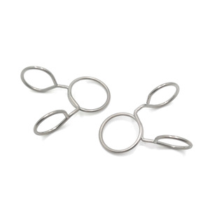 Factory Direct batch 304 stainless steel clothes pole windproof hook round tube non-slip fixed hook clothes hanger anti-drop pipe buckle