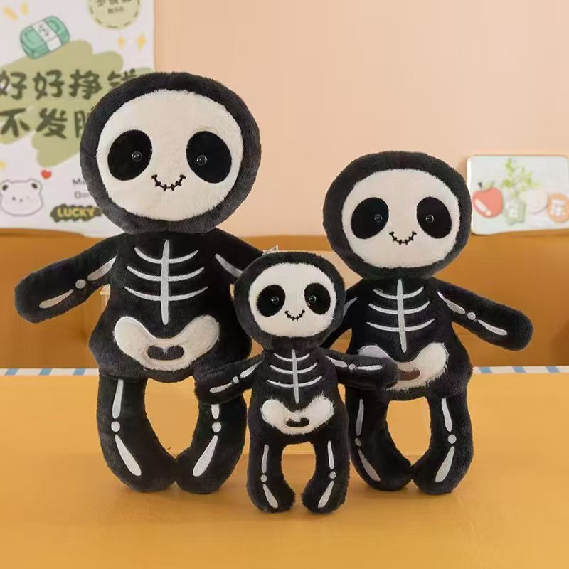 Funny Halloween Skeleton Plush Toy Companion Doll Creative Christmas Halloween Gift Plush Doll