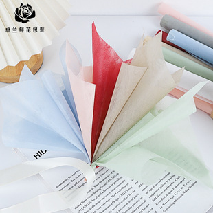 removable small size milk cotton flower wrapping paper waterproof bouquet lining wrapping paper diy florist material