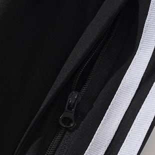 Three-bar Casual Pants Men's Couple Ice Silk Casual Pants Men's Summer Zipper Pocket Men's All-match Trendy Pants