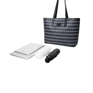 OMTO Black Truffle Tote Bag Women's Large Capacity Explosive Bag Commuter Large Bag Portable Niche High-end Shoulder Bag