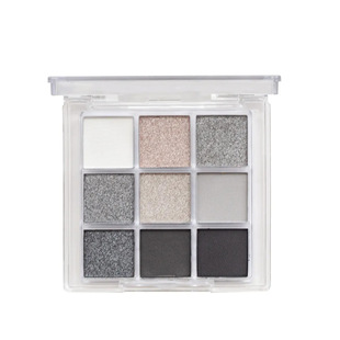 K'APEINE Diablo Punk Smoked Nine Color Eyeshadow Black and White Gray Metallic Pearlescent Matte Silver Halloween Parity