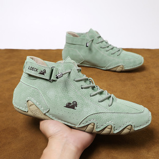 Amazon Hot Selling Martin Boots Autumn and Winter Cross-border Explosions High-top Octopus Men's Shoes Men's Casual Short Boots