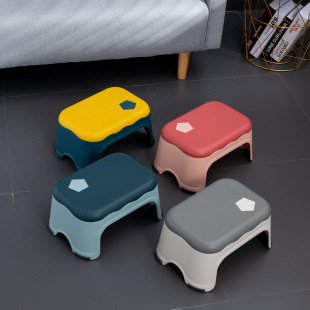 Small Stool Household Thickened Light Luxury Simple Cyber Popular Plastic Stool Children Stackable Creative Adult Stool