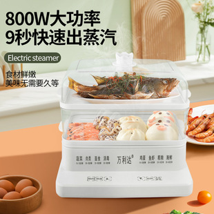 Wanlida multifunctional electric steamer household steamer large capacity three-layer steamer breakfast machine steamer egg cooker wholesale