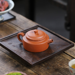 Pingdezhong Yixing Zisha teapot raw ore red drop slope ingenious handmade classic Zisha teapot gift place of origin direct sales