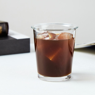 Cross-border Anti-mouth Cup Cans Coke Curling Glass Latte Coffee Cup Fruit Juice Cup Household Water Cup Milk Tea