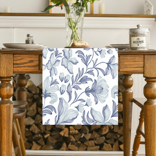 New American Printed Table Runner Home Fabric Table Cloth Cushion Tea Flag Cross-border Plant Flower Tablecloth Wholesale