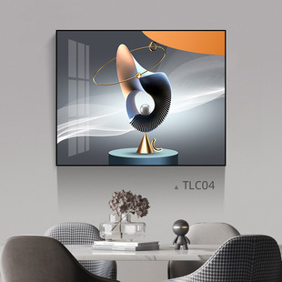 Light luxury hydraulic lift meter box decorative painting elk abstract personality push-pull distribution box painting restaurant entrance corridor