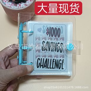 Трансграничные новые сбережения Binder L $1000 Экономия Вызов Творческий Сохранение Вызов Binder