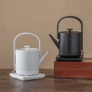 Electric Kettle Household Kung Fu Tea Kettle Electric Kettle Electric Water Black and White Simple Fast Stainless Steel Kettle