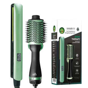 Cross-border Hot Selling Curling Rod Set Hot Air Comb Multifunctional Curling Hair Comber Curling Hair Hairdressing Style Straight Hair Comb