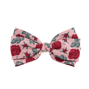 French Retro Rose Bow hairpin summer back head coil hair spring clip top clip hair accessories women 2022