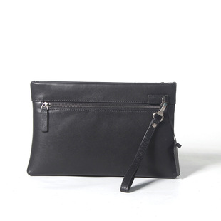 Fashionable Soft-Layer Cowhide Retro Exquisite Men's Bag Clutch Bag Men's Genuine Leather Clutch Envelope Bag Casual Clutch Bag