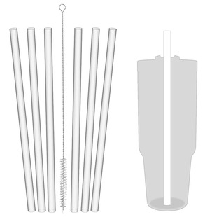 Amazon cross-border new product Stanley Adventure flat Cup replacement straw 6 pack can be repeated